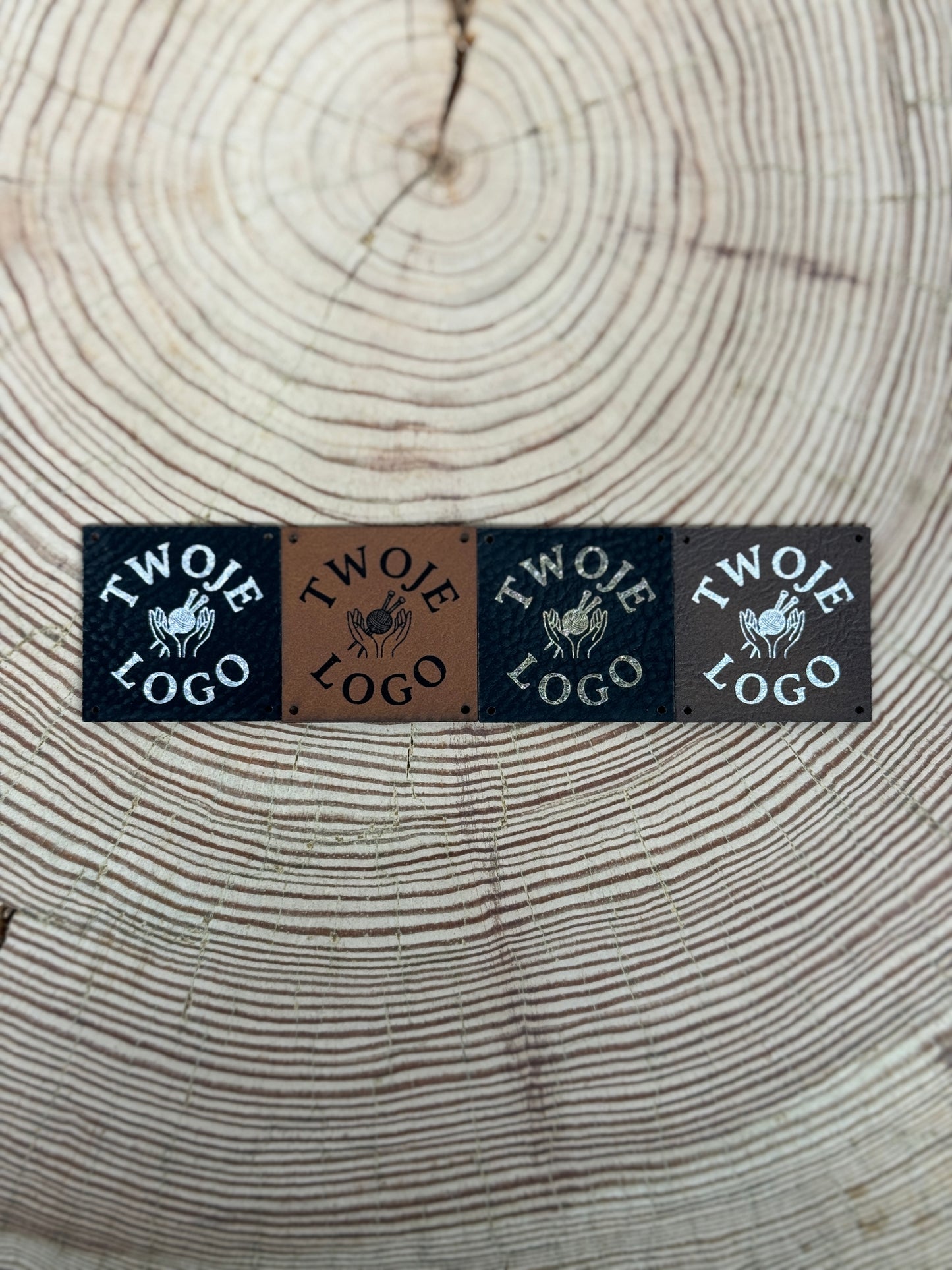 Personalizowane metki z ekoskóry z Twoim logo – Grawer laserowy